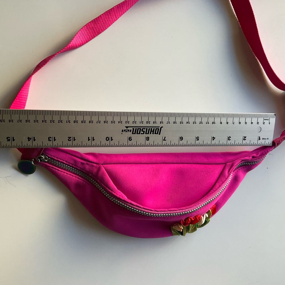 Bedhead Girl’s Waist Bag Belly Bag with adjustable Strap & Long Zipper, Hot Pink